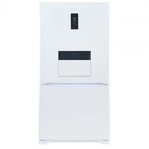 یخچال فریزر پایین هوم بار هیمالیا مدل امگا پلاس HRFN605hb - سفید چرم