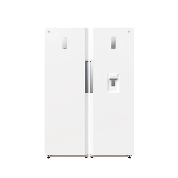 یخچال فریزر دوقلو دوو مدل SRI/SFI-20MW سفید متالیک در آشپزخانه