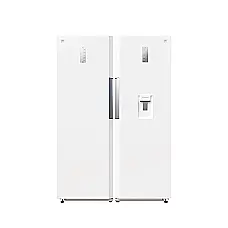 یخچال فریزر دوقلو دوو مدل SRI/SFI-20MW سفید متالیک در آشپزخانه