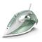 اتو بخار فیلیپس مدل DST7012 سفید رنگ با کفی SteamGlide Plus و مخزن آب 300 میلی‌لیتری.