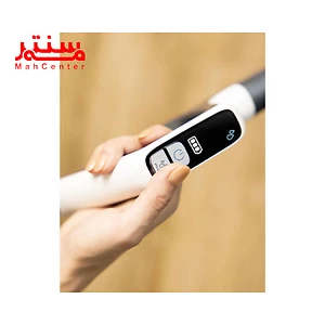 دستی درحال لمس نمایشگرجاروشارژی سه کاره بیسل مدل crosswave-hf3-3598e