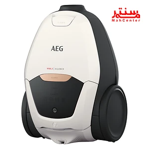نمای نزدیک از جاروبرقی آاگ VX82-1-ALR با چرخ‌های ژله‌ای بزرگ برای حرکت روان و بدون آسیب به سطوح.
