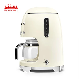 قهوه‌ساز اسمگ مدل DCF02 کرم با طراحی رترو