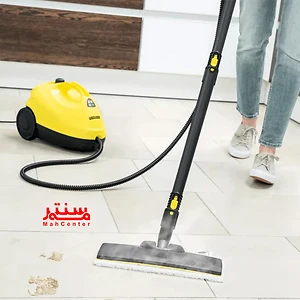 فردی در حال نظافت سرامیک با بخار شوی کاچر مدل sc2-easyfix