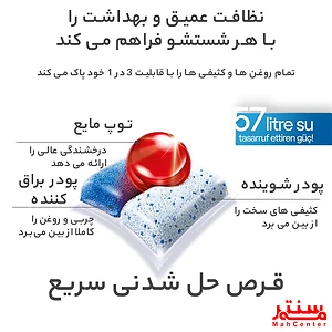 قرص ماشین ظرفشویی فینیش مدل کوانتوم بسته 80 عددی