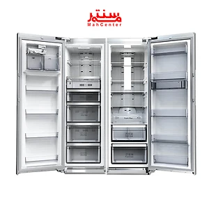 فضای داخلی یخچال دوو SRI/SFI-20MW با طبقات شیشه‌ای