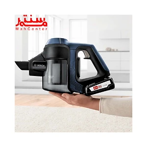 دستی در حال نگه داشتن جاروشارژی بوش مدل bcs611p4a