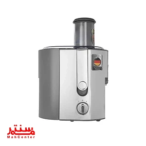 نمای نزدیک از قیف بزرگ (wide chute) آبمیوه‌گیری براون J700 که امکان قرار دادن میوه کامل را فراهم می‌کند.