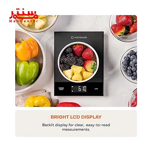 اندازه گیره با ترازو آشپزخانه نوتریکوک مدل ks205 مشکی