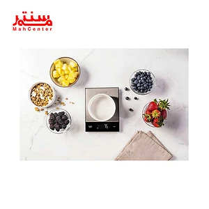 نمای بالایی ترازو آشپزخانه نوتریکوک مدل ks205 استیل